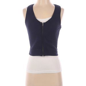 Maje navy ribbed vest